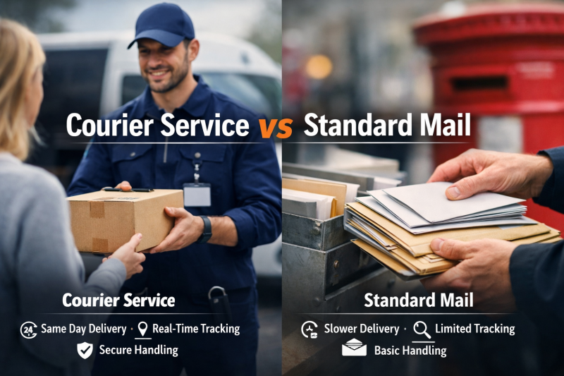 Courier service vs standard mail